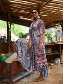 Shibori Kaftan Dress