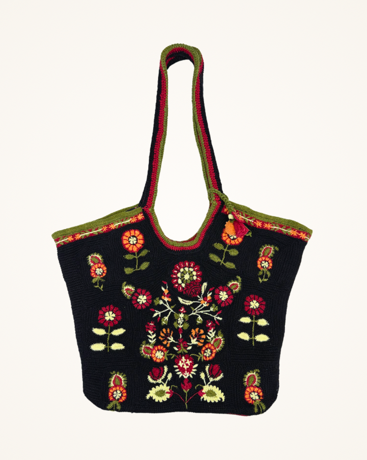 Noir Bloom Nomad Tote