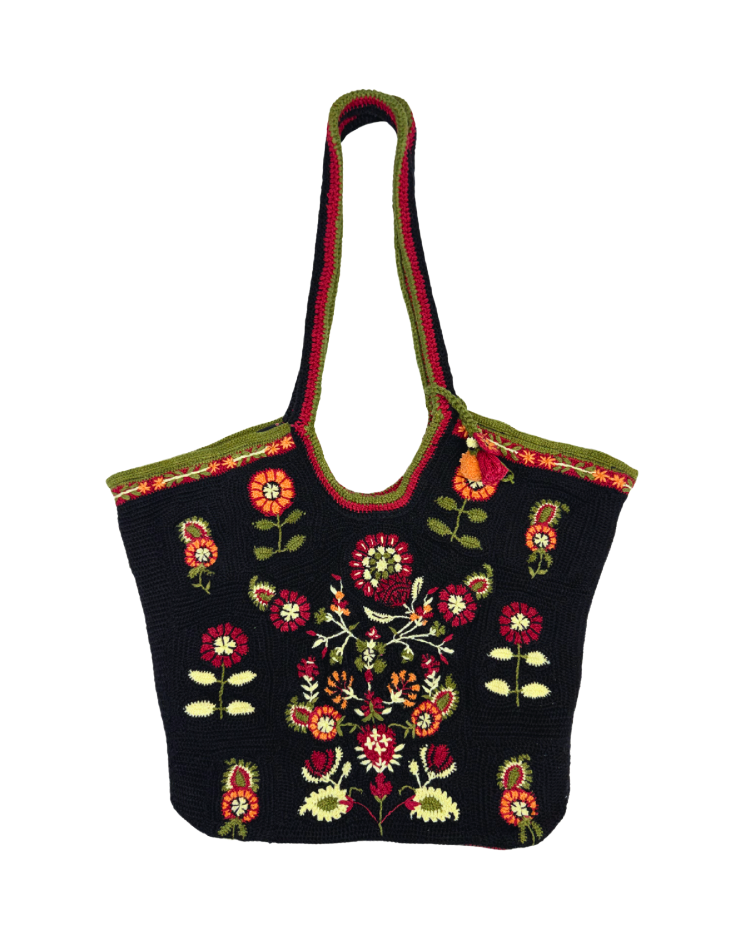 Noir Bloom Nomad Tote