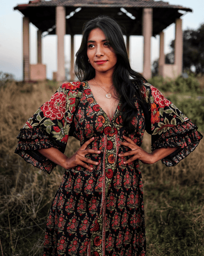 NoirBloom Florence Dress