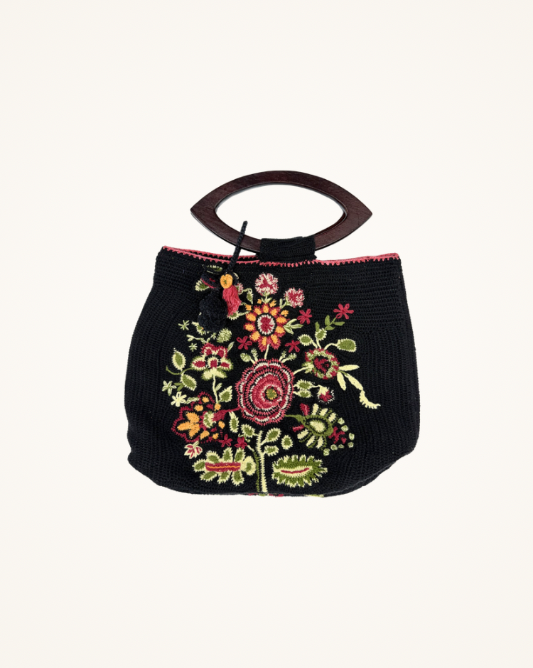 Noir Bloom Top Handle