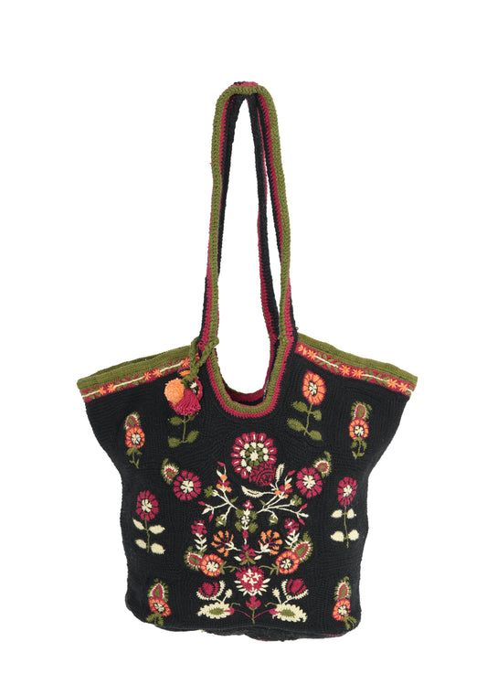 Noir Bloom Nomad Tote